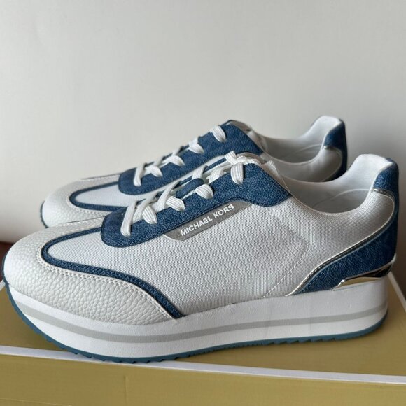 NIB Michael Kors trinity trainer sneakers Size 8.5 - Picture 3 of 4